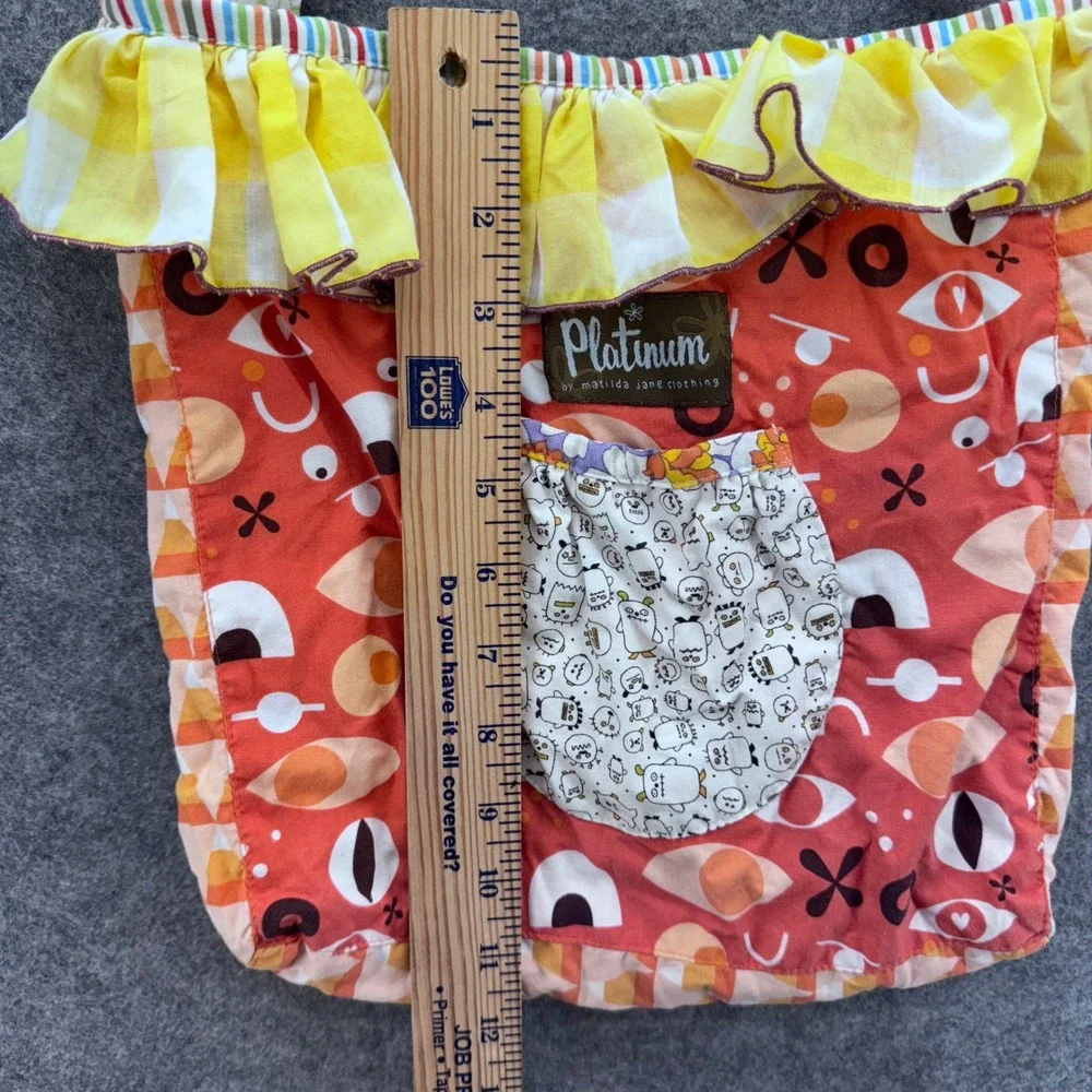 Matilda Jane Platinum Girls Trick‎ or Treat Halloween Tote Bag Purse Cotton